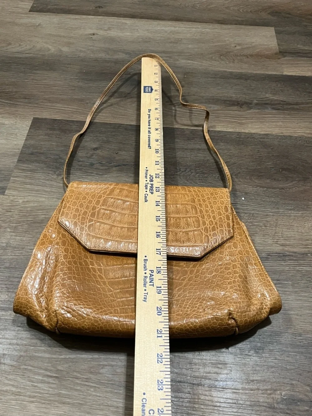 Vintage Meyer Genuine Crocodile Handbag Mid-Century Clutch Shoulder Bag